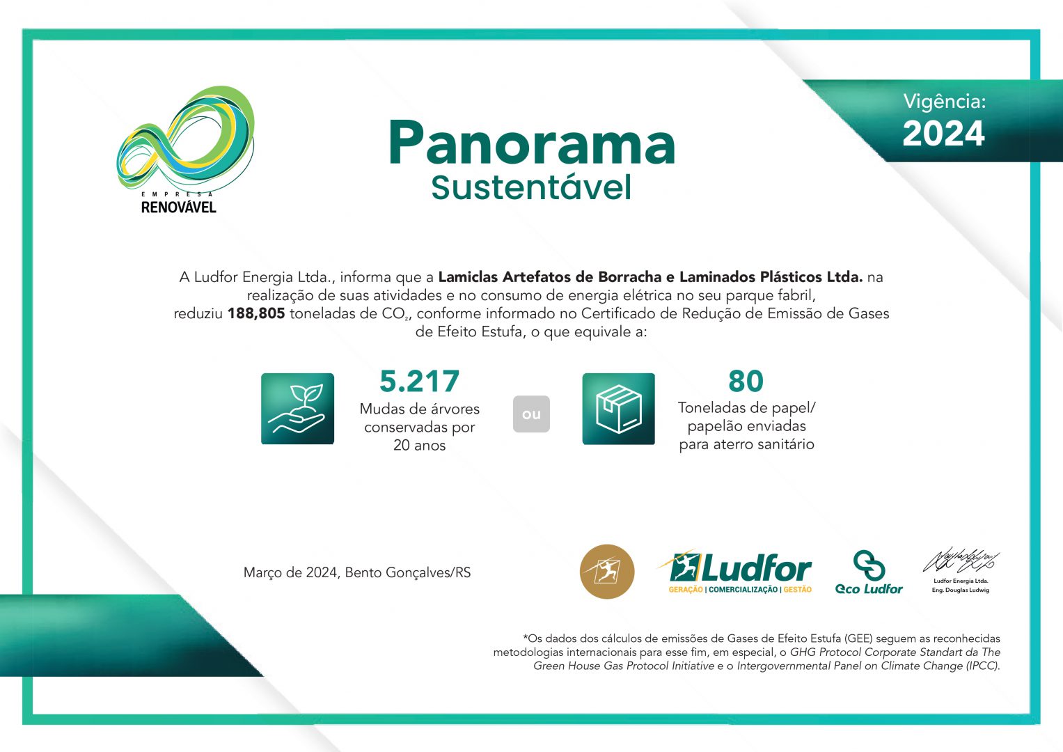 Certificado Energia Renovável Lamiclas